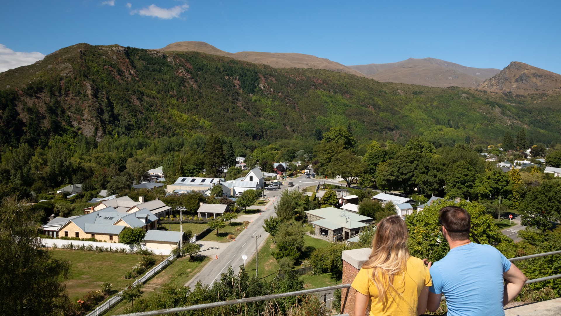 Historic Arrowtown from Soldiers Hill