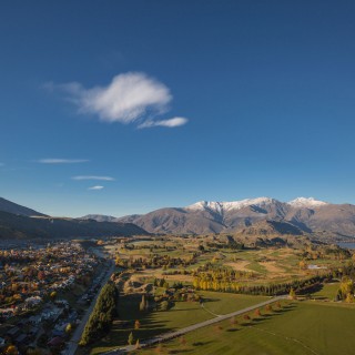 Arrowtown from Feehly Hill in Autumn