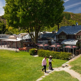Buckingham Green and historic building, Arrowtown