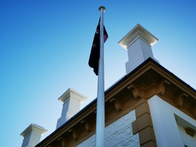 Bram Hamilton Flag over Museum
