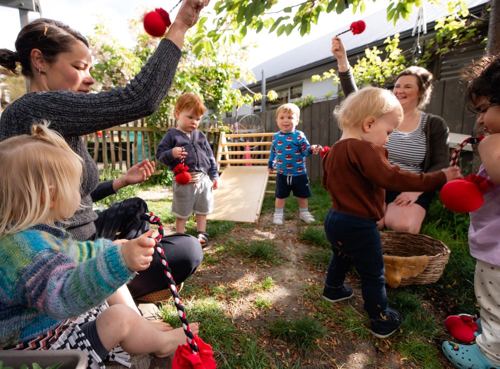 Arrowtown Preschool outdoor play toddlers