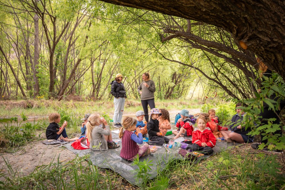 Arrowtown Preschool - Durham Street river picnic play Vaughan Brookfield_-4542